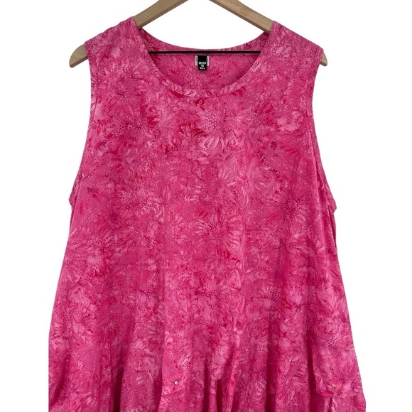Dress To Kill By Jane Mohr Sleeveless Flowy Lagenlook Dress - Pink - One Size - Picture 2 of 7